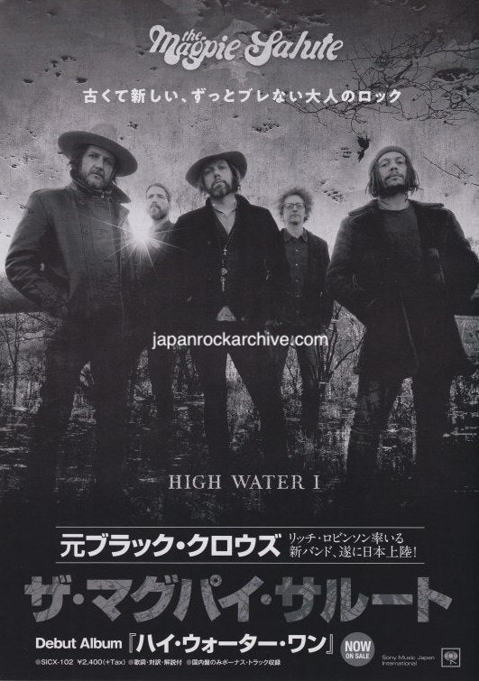 The Magpie Salute 2019 Japan tour concert gig flyer handbill