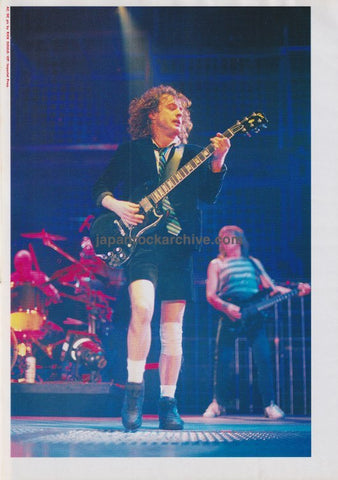 Angus Young 1991/05 Japanese music press clipping - photo pinup