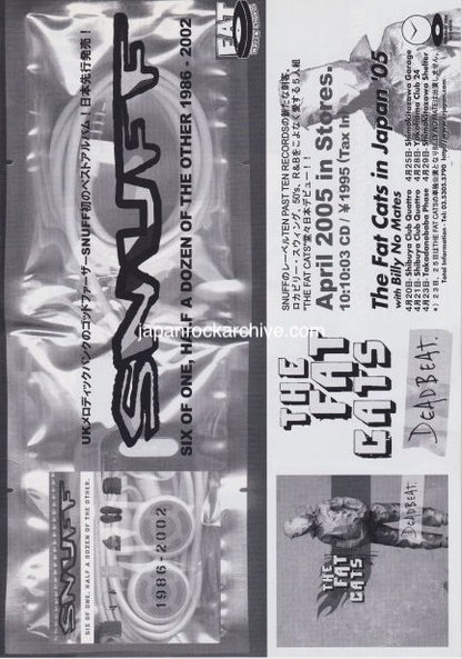 Billy No Mates 2005 Japan album / tour concert gig flyer handbill