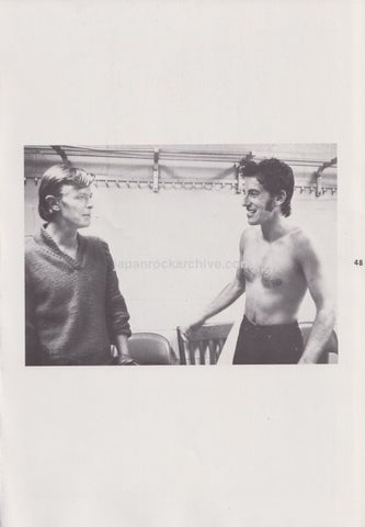 David Bowie & Bruce Springsteen 1980/06 Japanese music press clipping - photo pinup