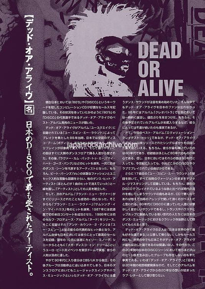 Dead Or Alive 2003 Japan album store promo flyer