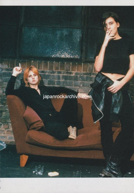 Elastica 1998/10 Japanese music press cutting clipping - photo pinup poster