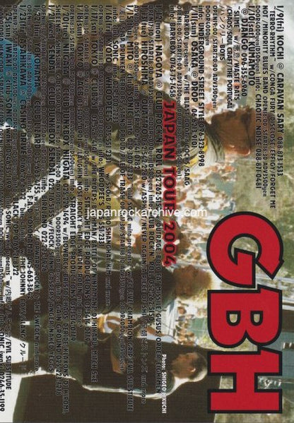 GBH 2004 Japan tour concert gig flyer handbill