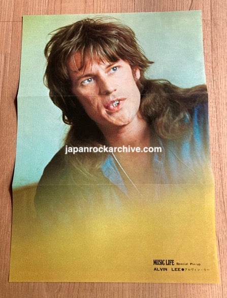 Alvin Lee 1974/02 Japan pinup poster