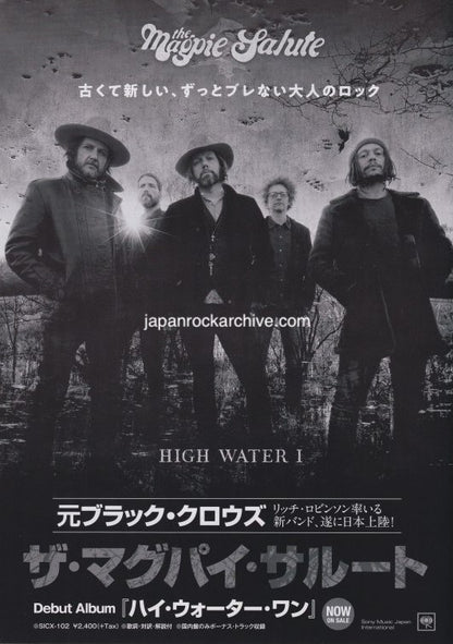 The Magpie Salute 2019 Japan tour concert gig flyer handbill
