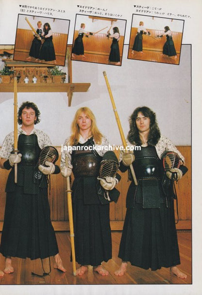 Iron Maiden 1981/08 Japanese music press clipping - photo feature