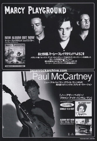 Paul McCartney 2000/01 Run Devil Run Japan album promo ad