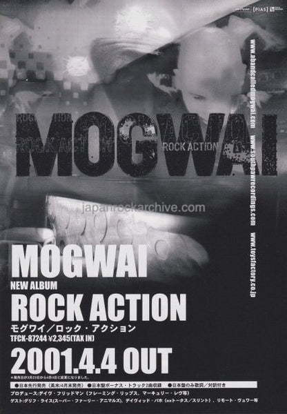 Mogwai 2001 Japan tour concert gig flyer handbill
