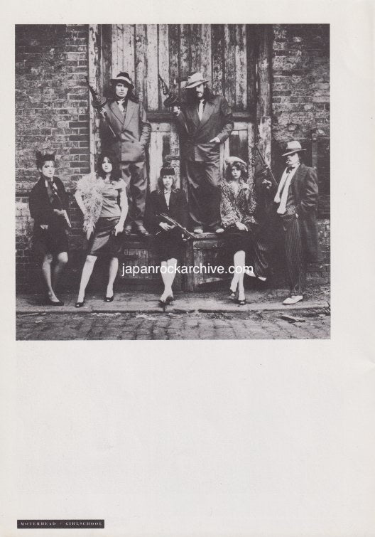 Motorhead & Girlschool 1981/09 Japanese music press cutting clipping - photo / pinup / mini poster