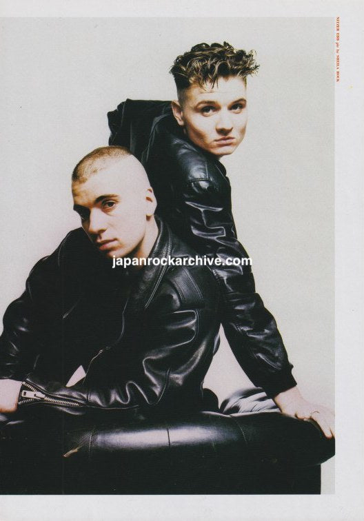 Nitzer Ebb 1989/03 Japanese music press cutting clipping - photo pinup