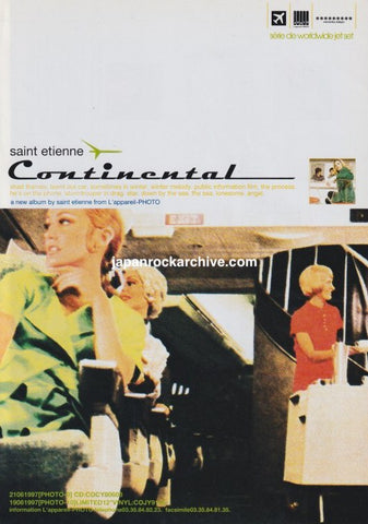 Saint Etienne 1997/08 Continental Japan album promo ad