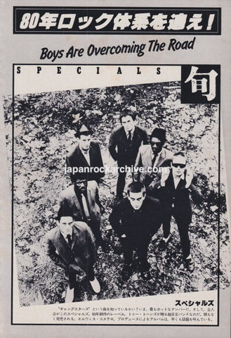 The Specials 1980/01 Japanese music press clipping - photo pinup