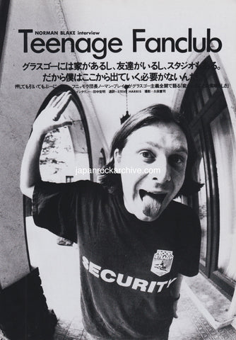 Teenage Fanclub 1995/12 Japanese music press cutting clipping - article