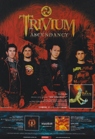 Trivium 2005/04 Ascendancy Japan album promo ad