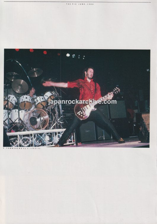 The Who 1980/06 Japanese music press clipping - photo pinup