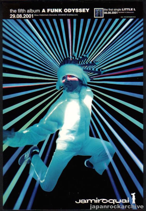 Jamiroquai 2001/10 A Funk Odyssey Japan album promo ad