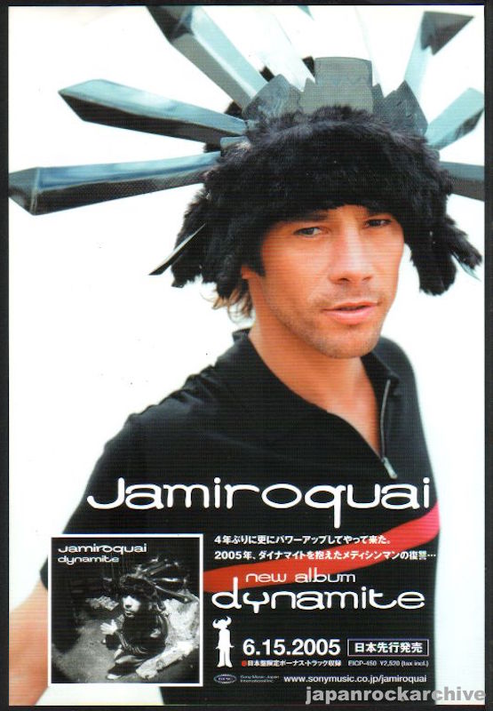 Jamiroquai 2005/07 Dynamite Japan album promo ad