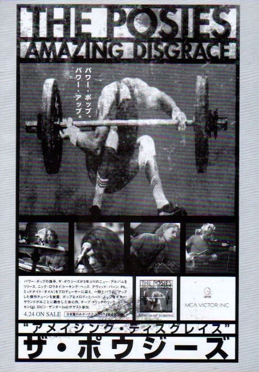 The Posies 1996/05 Amazing Disgrace Japan album promo ad