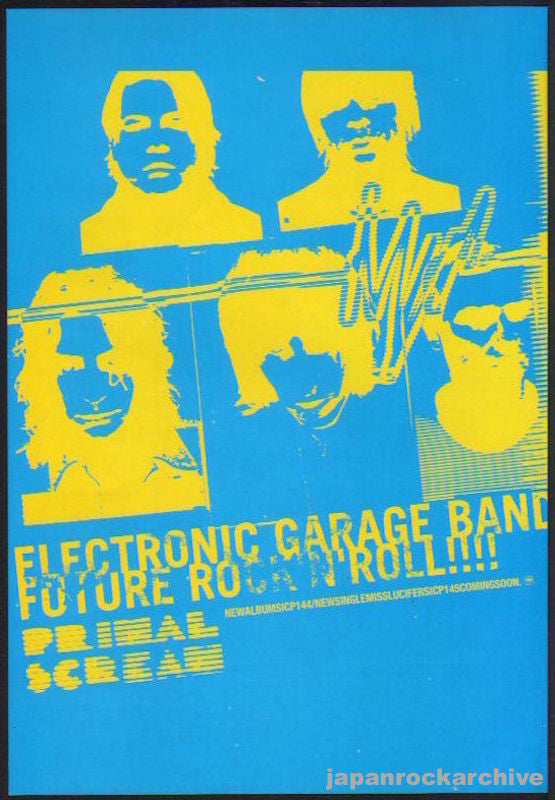 Primal Scream 2002/07 Evil Heat Japan album promo ad