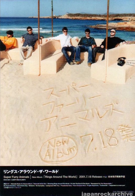 Super Furry Animals 2001/08 Rings Around The World Japan album promo ad